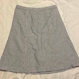 Comfy pin striped skirt, flare bottom